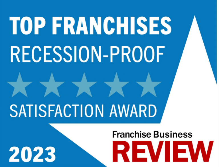 2023 Franchise Business Review top Recession Proof Franchise Award Logo